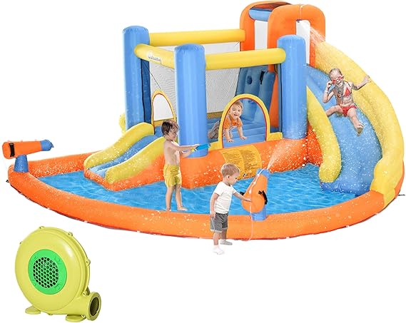 Tobogán acuático inflable – ¡Diversión que todos los chicos sueñan!